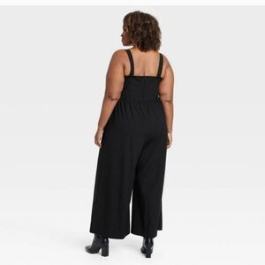 Ava & Viv - Women's Tailored Jumpsuit - Ava & Viv Black 1X Black